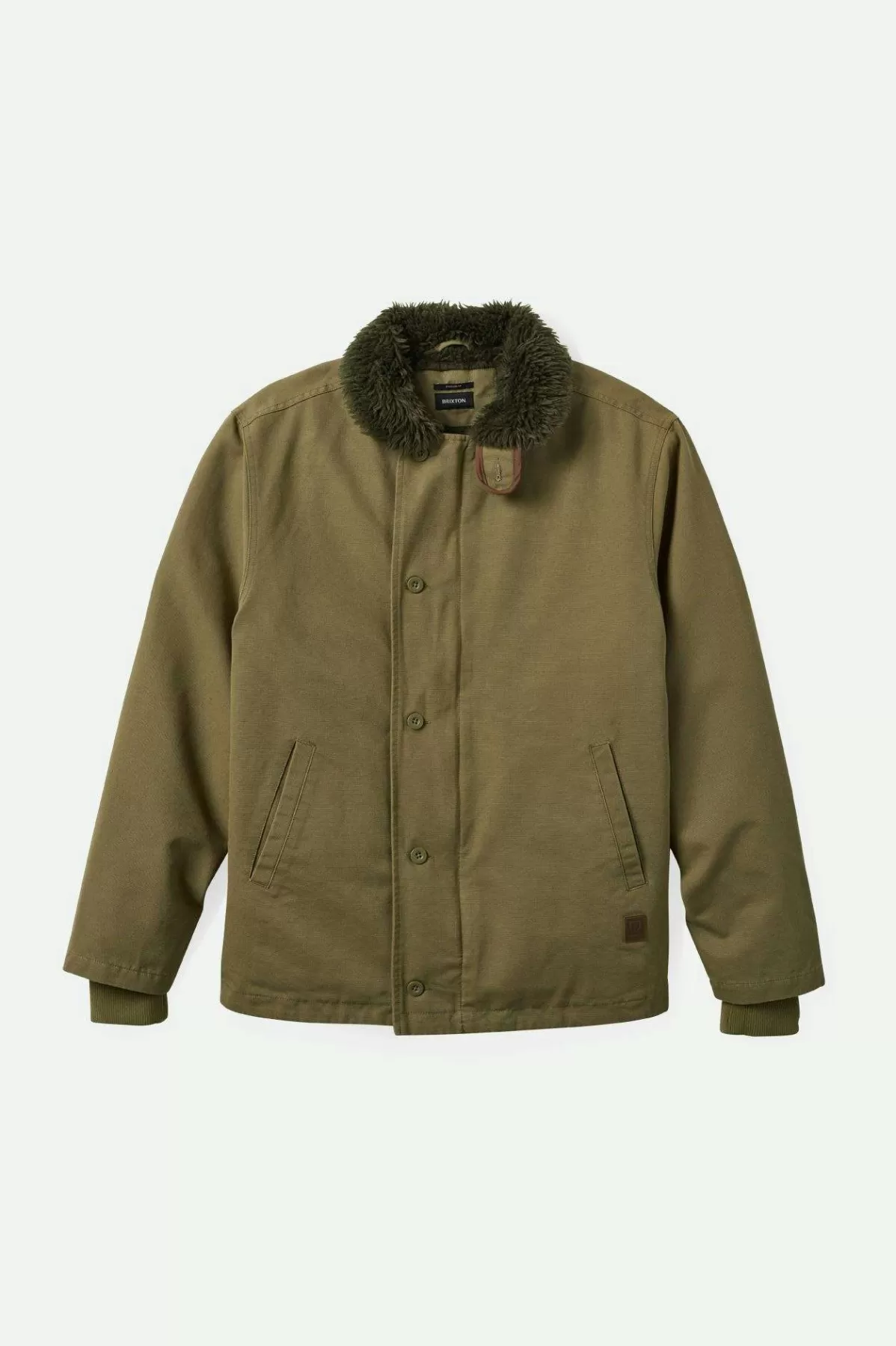 Jackets-Brixton 20th Anniversary Mast Jacket Olive Surplus