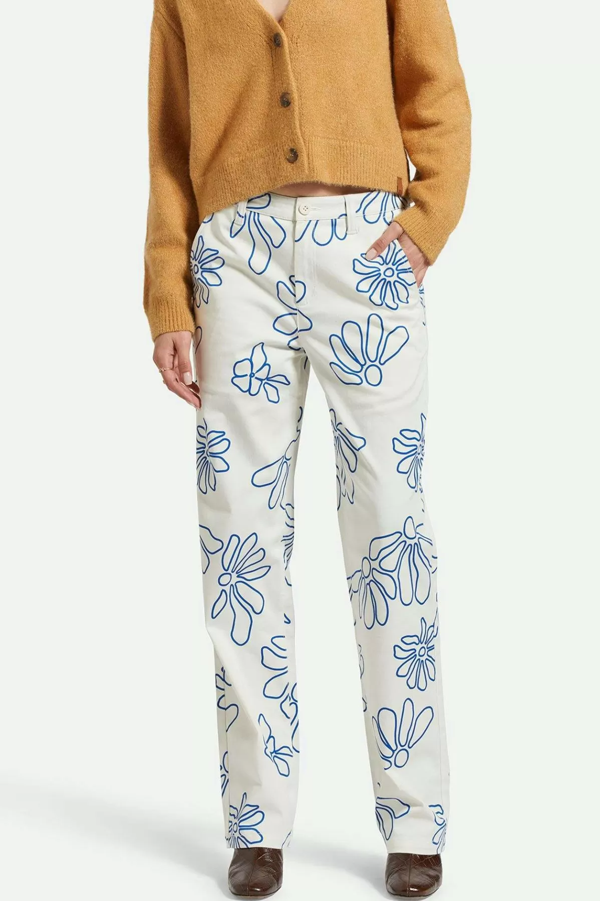 Pants & Shorts-Brixton Bedford Pant Off White Daisy