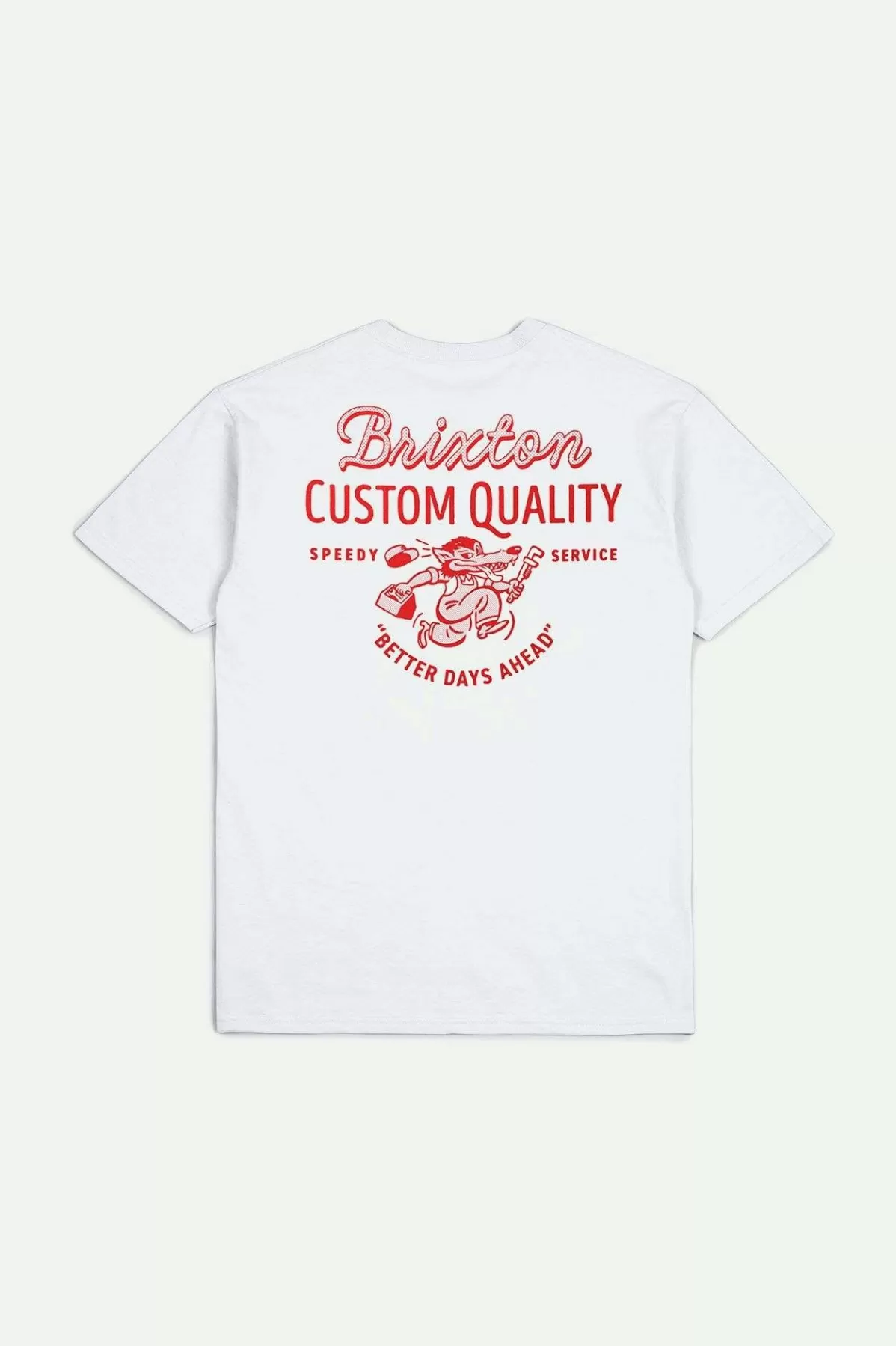 T-Shirts-Brixton Better Days S/S Standard T-Shirt White