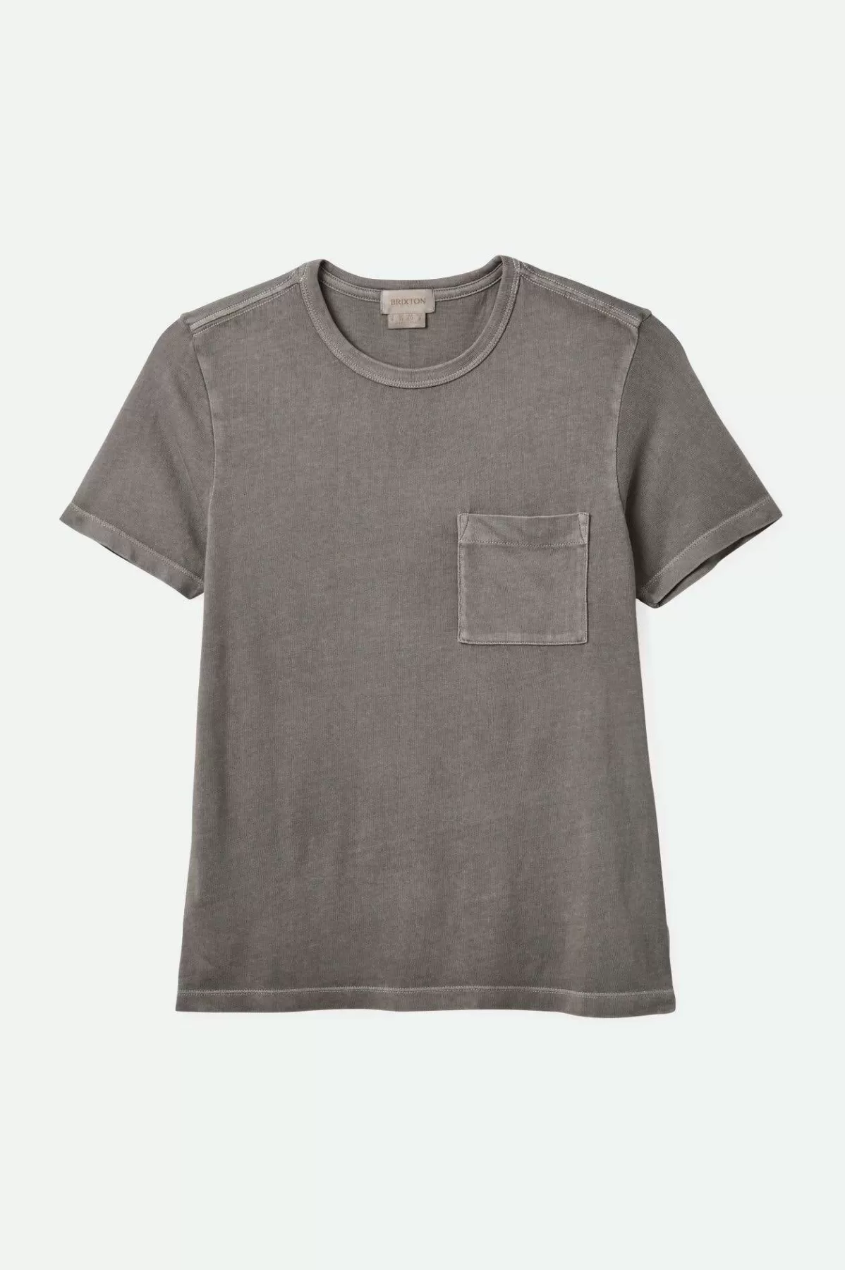 T-Shirts & Tanks | Tops-Brixton Carefree Organic Garment Dye Perfect Pocket T-Shirt Washed Black