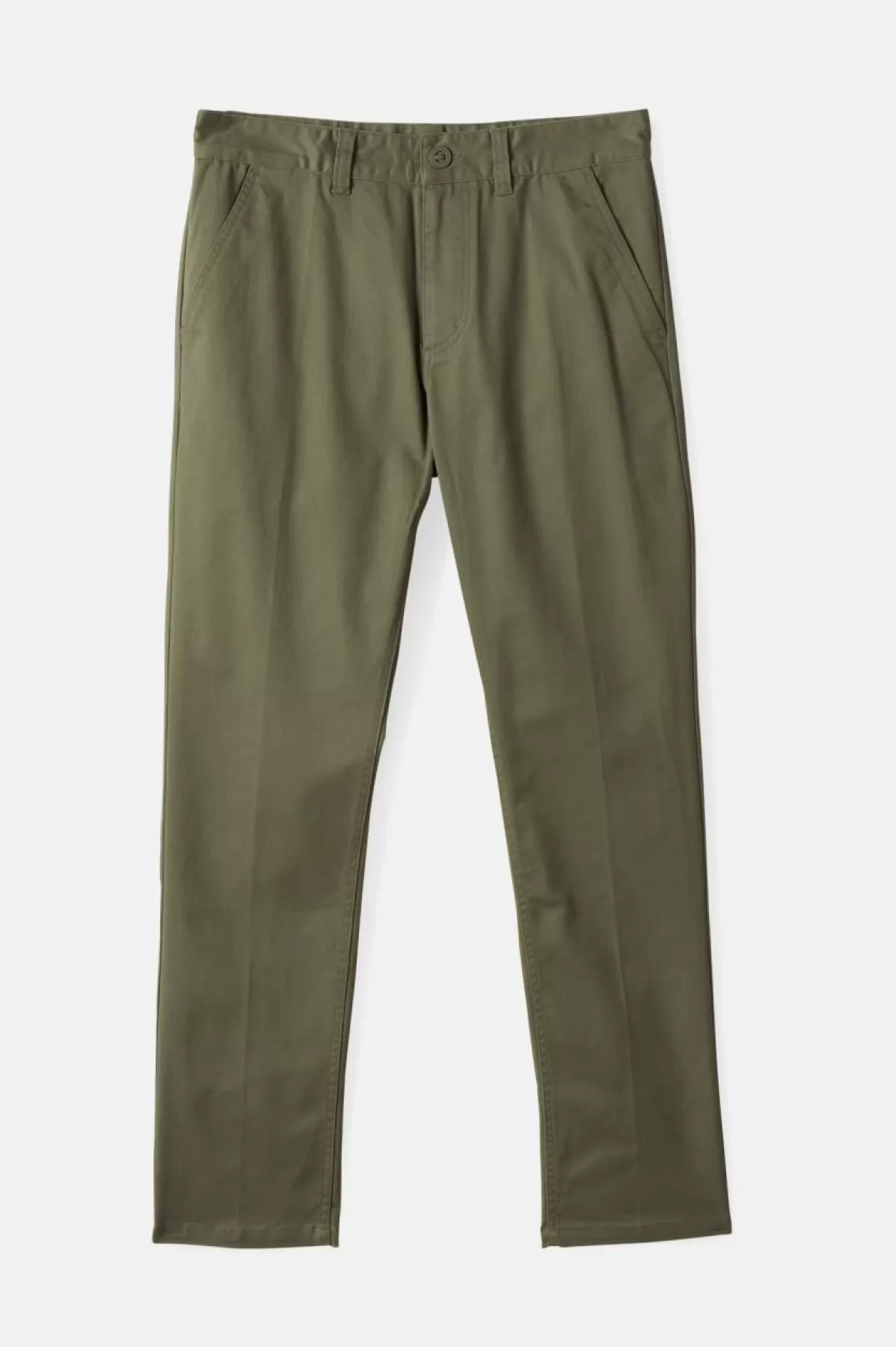 Pants & Chinos-Brixton Choice Chino Regular Pant Olive Surplus