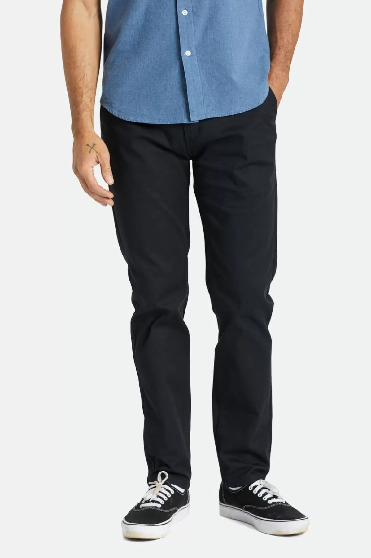 Pants & Chinos-Brixton Choice Chino Slim Pant Black