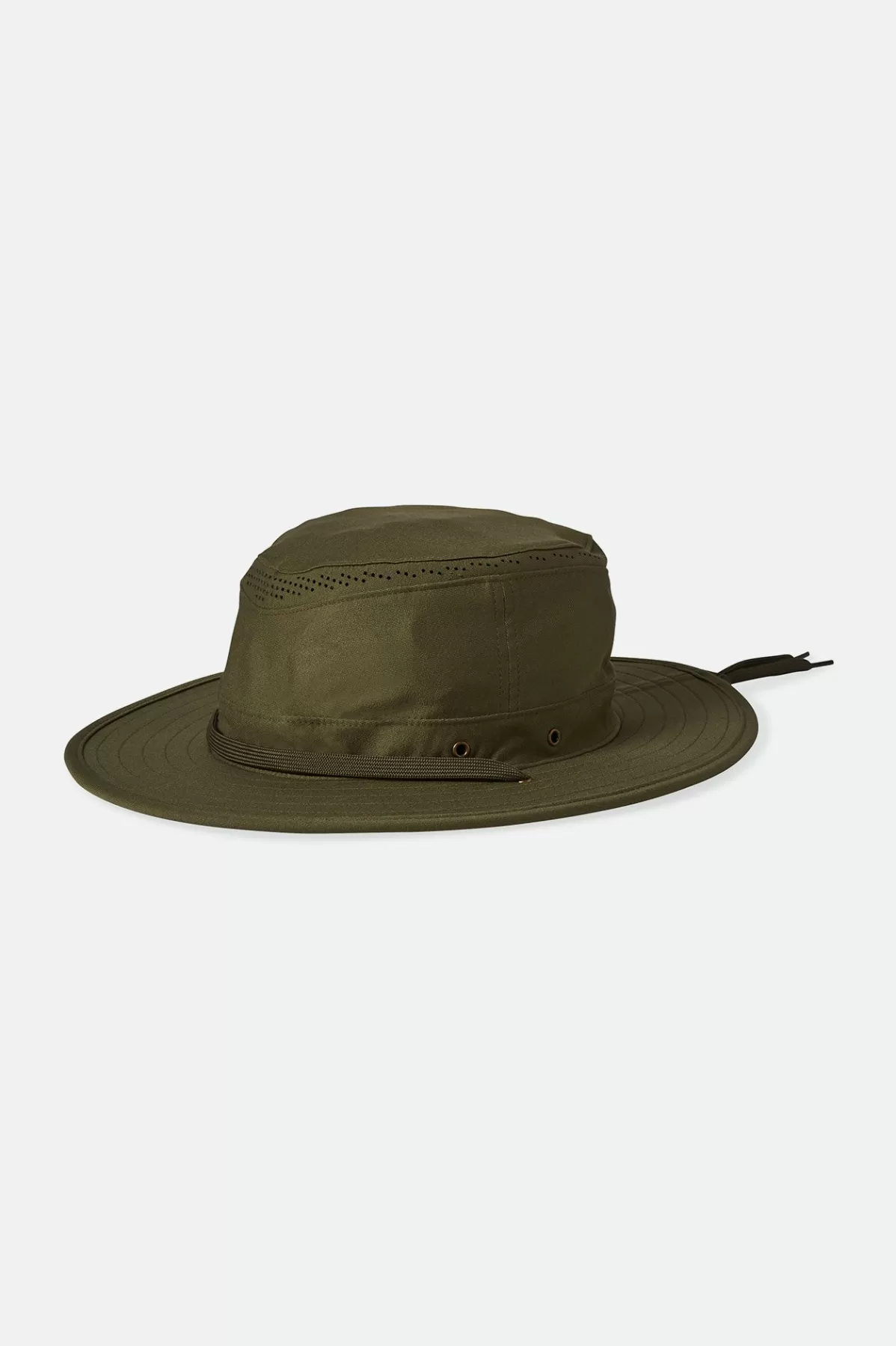 Bucket Hats | Bucket Hats-Brixton Coolmax Packable Safari Bucket Hat Olive Surplus