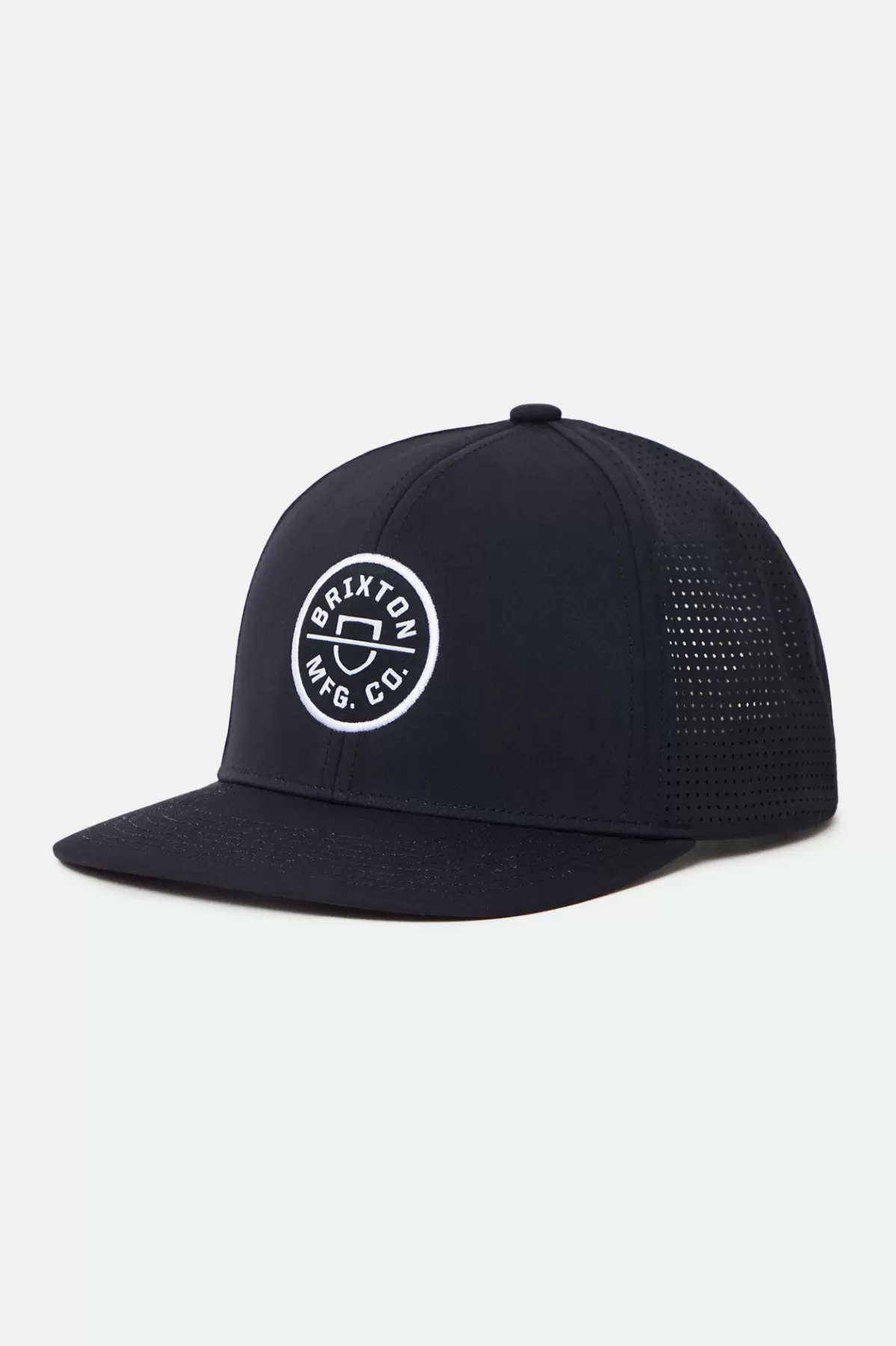 Snapbacks | Snapbacks-Brixton Crest Netplus Utility Snapback Black