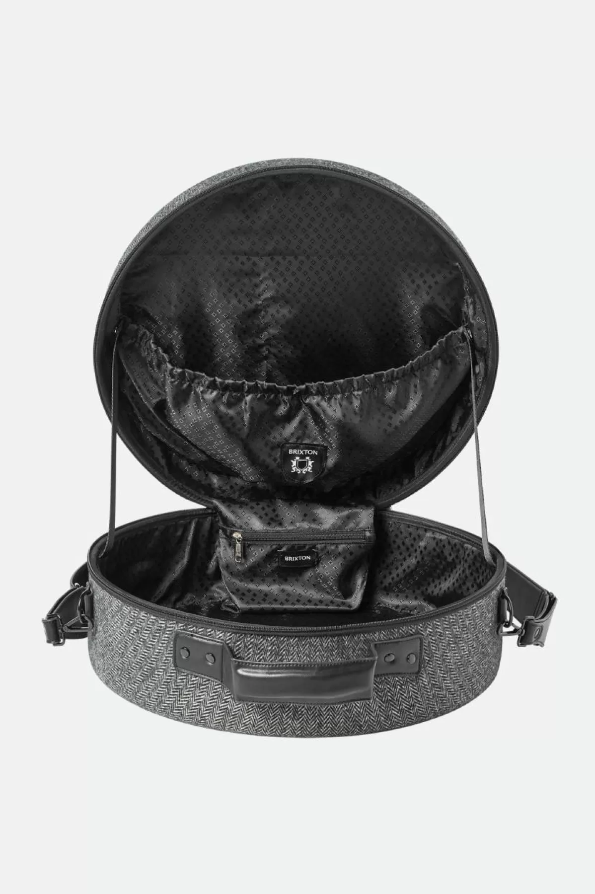 Bags | Bags-Brixton Done Proper Fedora Travel Case Grey/Black