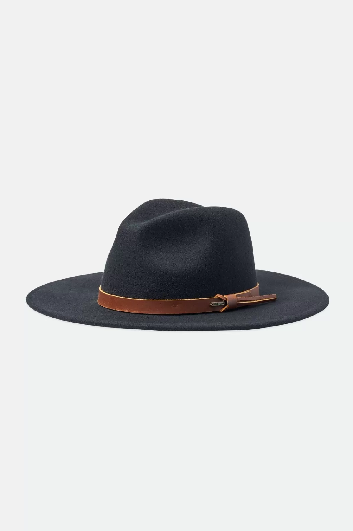 Full Brim & Fedoras | Full Brim & Fedoras-Brixton Field Proper Hat Black