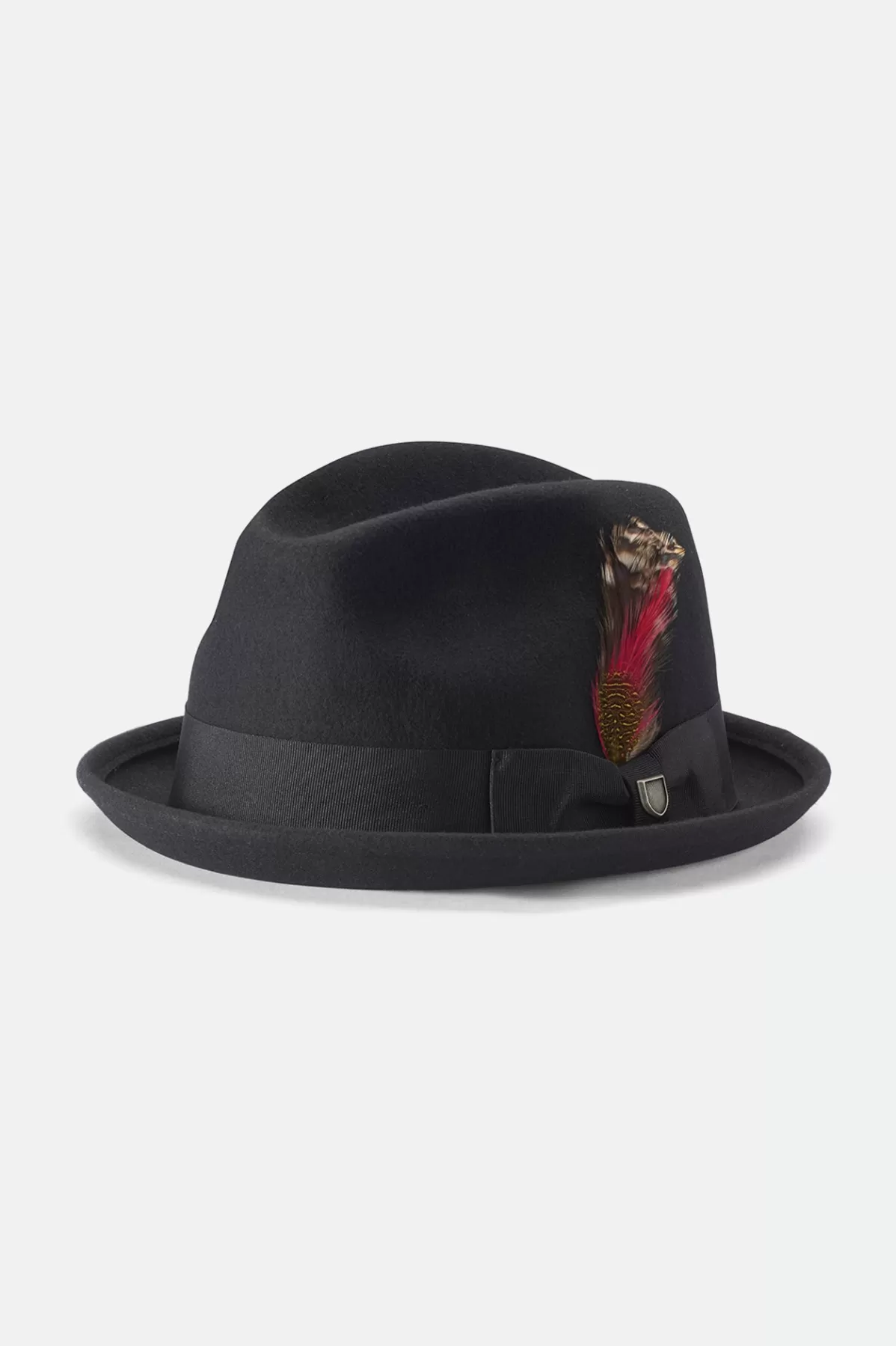 Full Brim & Fedoras | Full Brim & Fedoras-Brixton Gain Fedora Black