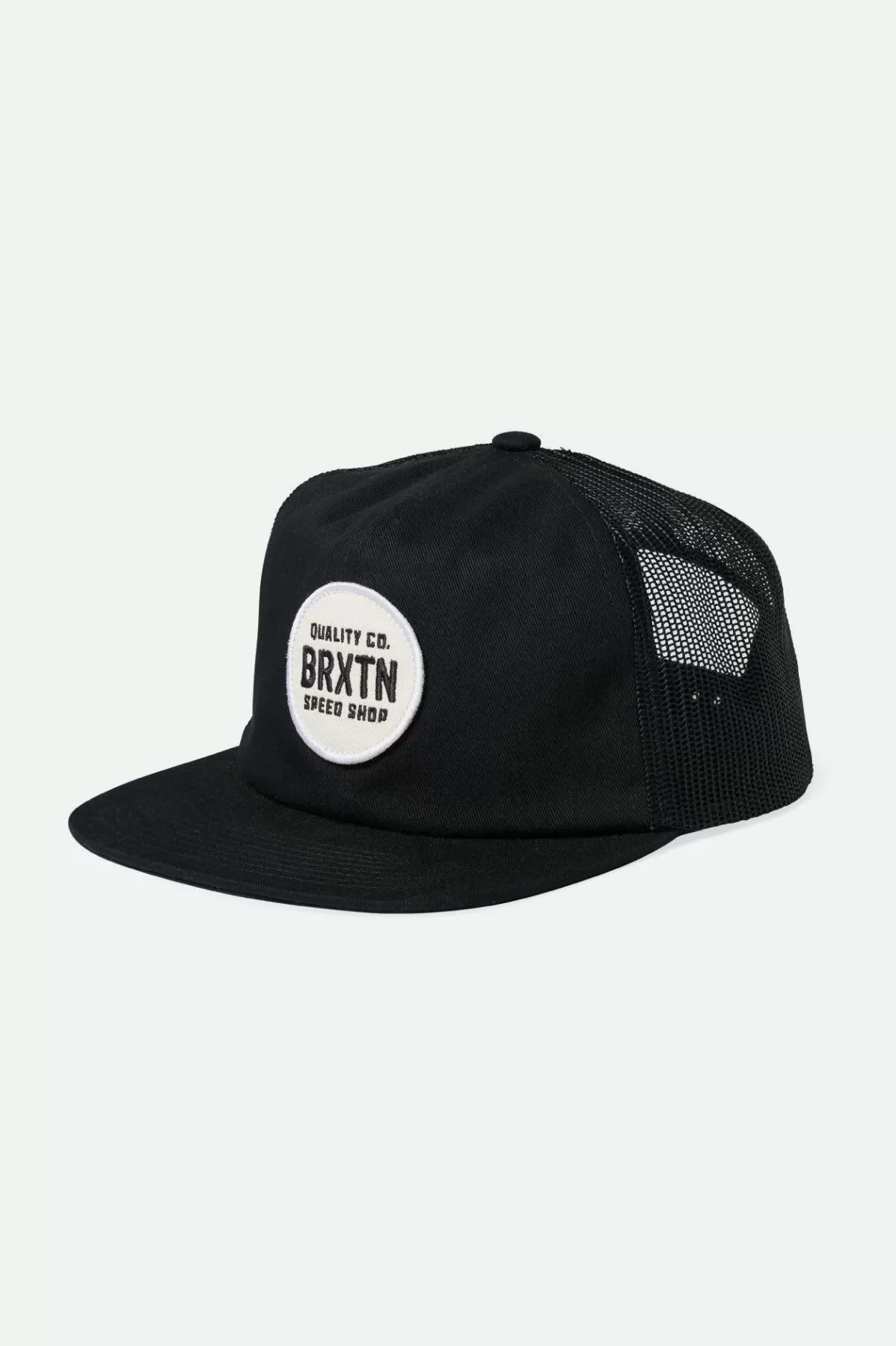 Snapbacks | Snapbacks-Brixton Gateway Netplus Trucker Hat Black/Black