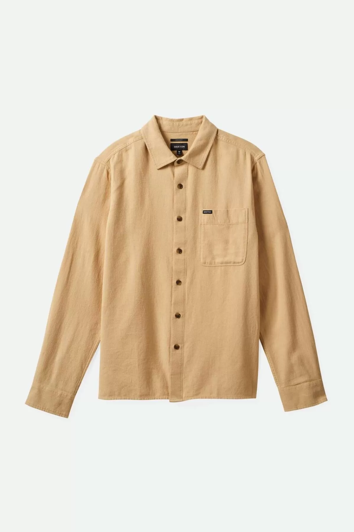 Flannels | Button Ups-Brixton Hasting Lightweight Ultra Soft Flannel Wheat