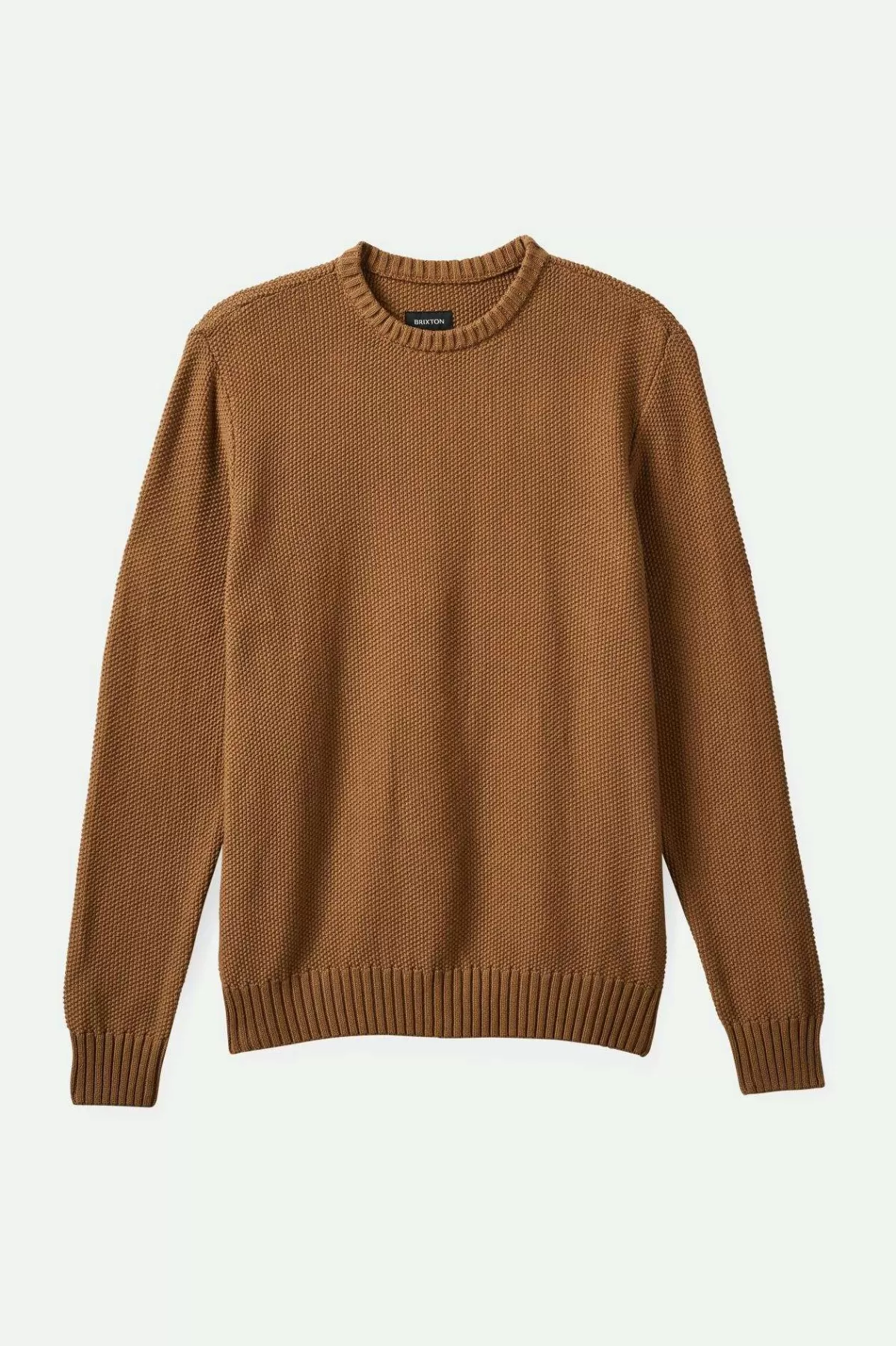 Sweatshirts & Hoodies-Brixton Jacques Waffle Knit Sweater Tiger's Eye