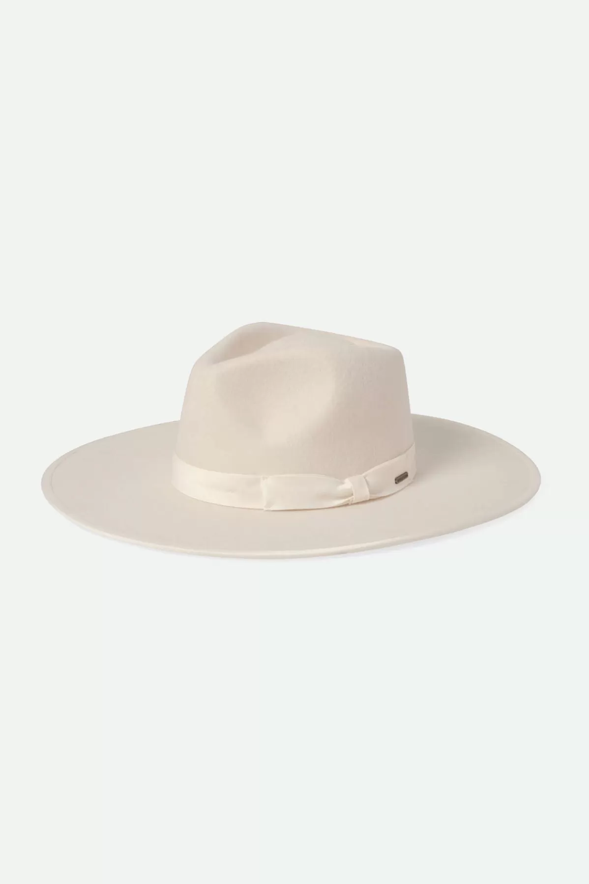 Full Brim & Fedoras | Full Brim & Fedoras-Brixton Jo Rancher Hat Whitecap Satin