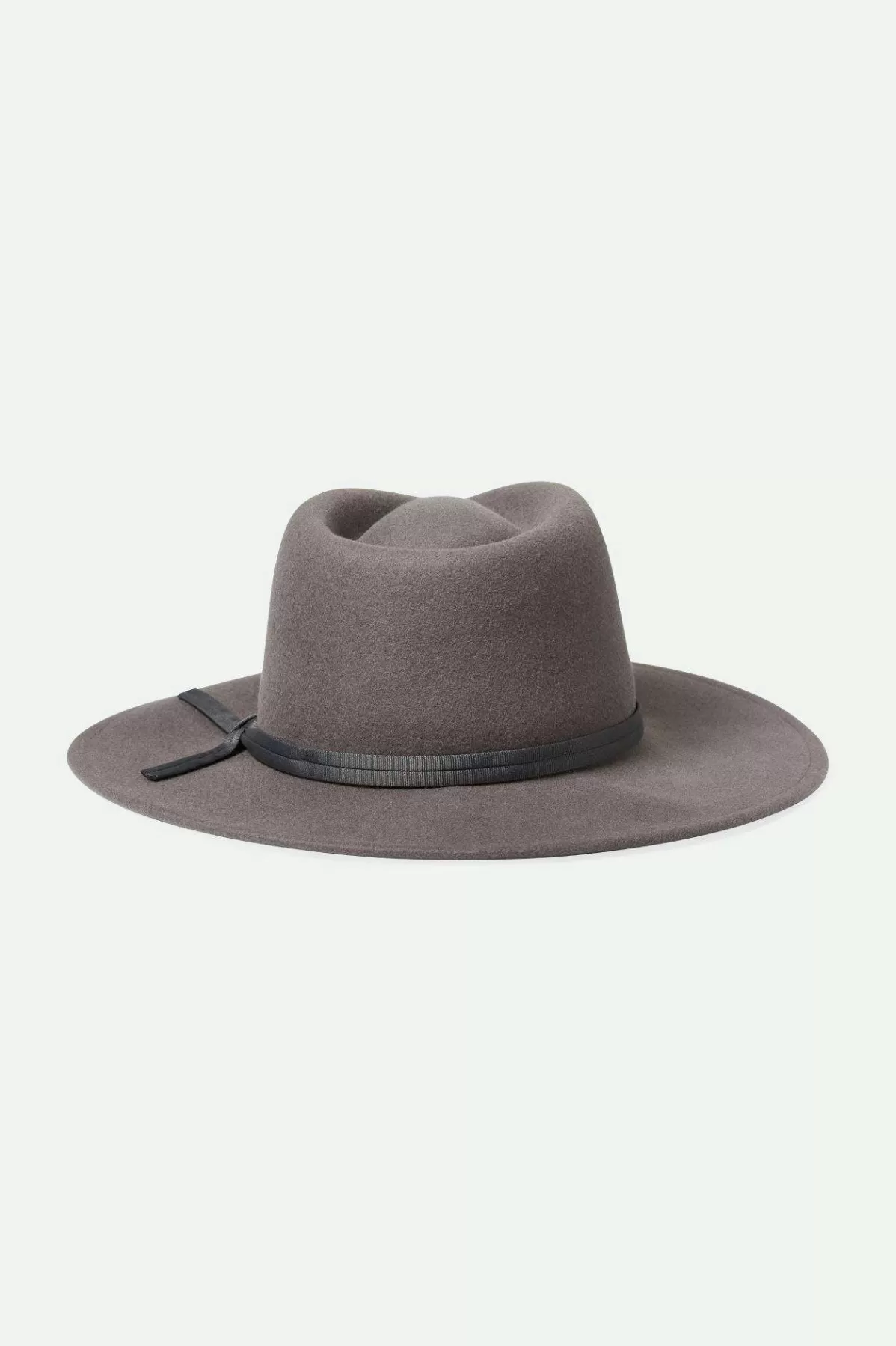 Full Brim & Fedoras | Full Brim & Fedoras-Brixton Joanna Felt Packable Hat Dark Grey