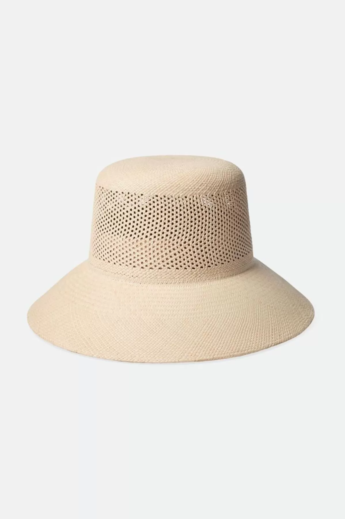 Straw Hats | Straw Hats-Brixton Lopez Panama Straw Bucket Hat Catalina Sand