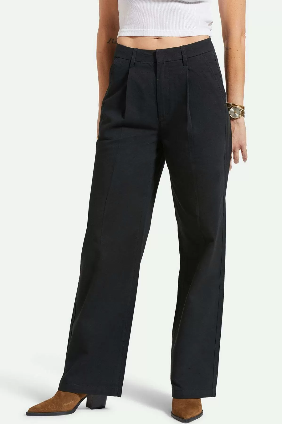 Pants & Shorts-Brixton Ludlow Trouser Pant Black