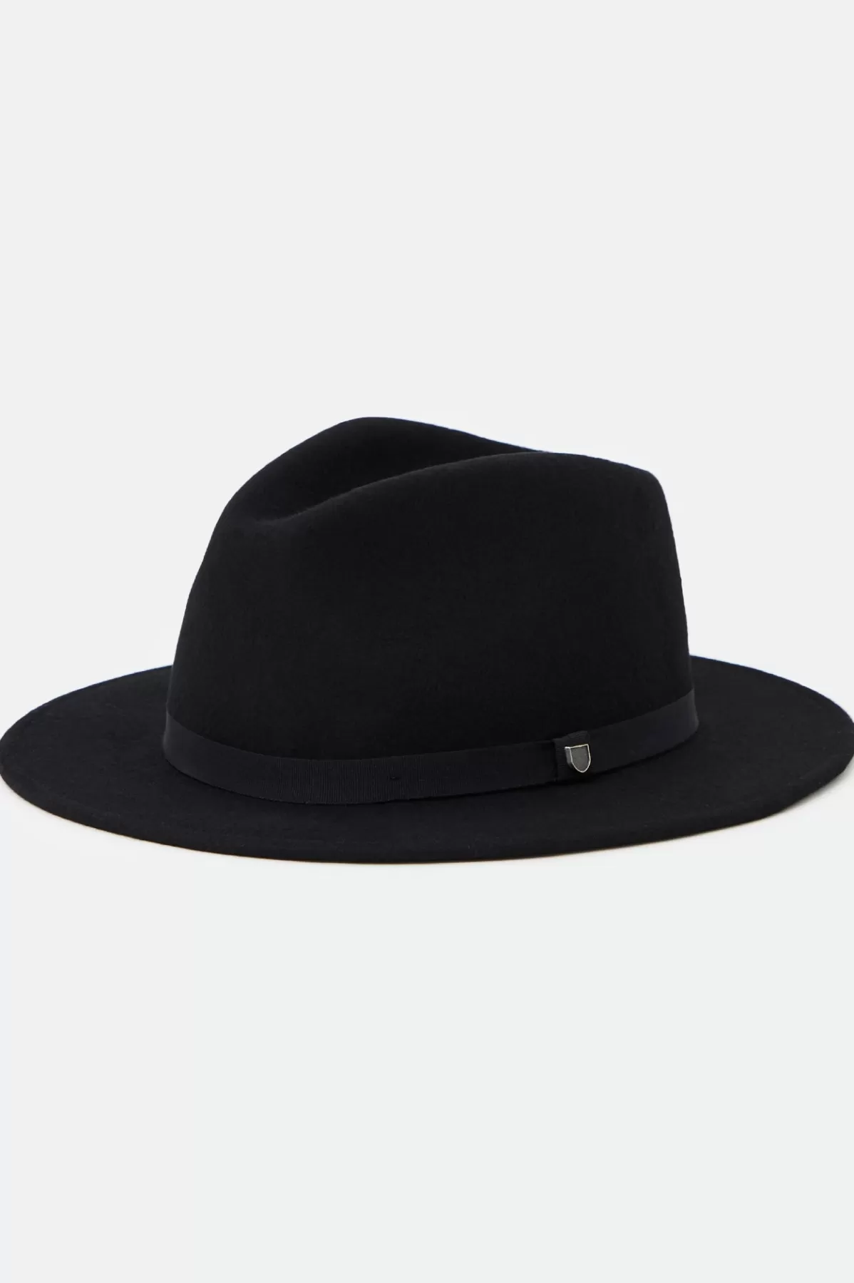 Full Brim & Fedoras | Full Brim & Fedoras-Brixton Messer Packable Fedora Black/Black