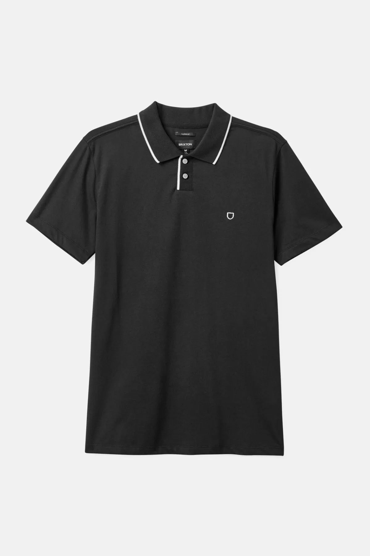 Polos & Henleys-Brixton Mod Flex S/S Polo Black