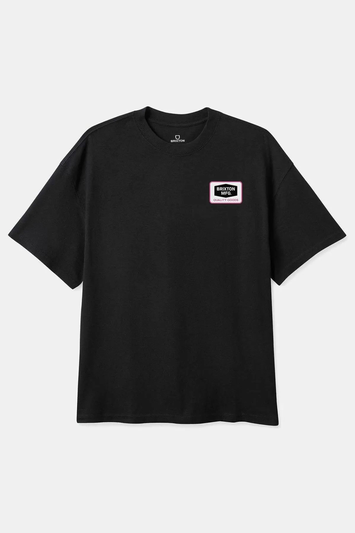 T-Shirts-Brixton Neon Fallbrook S/S Standard T-Shirt Black