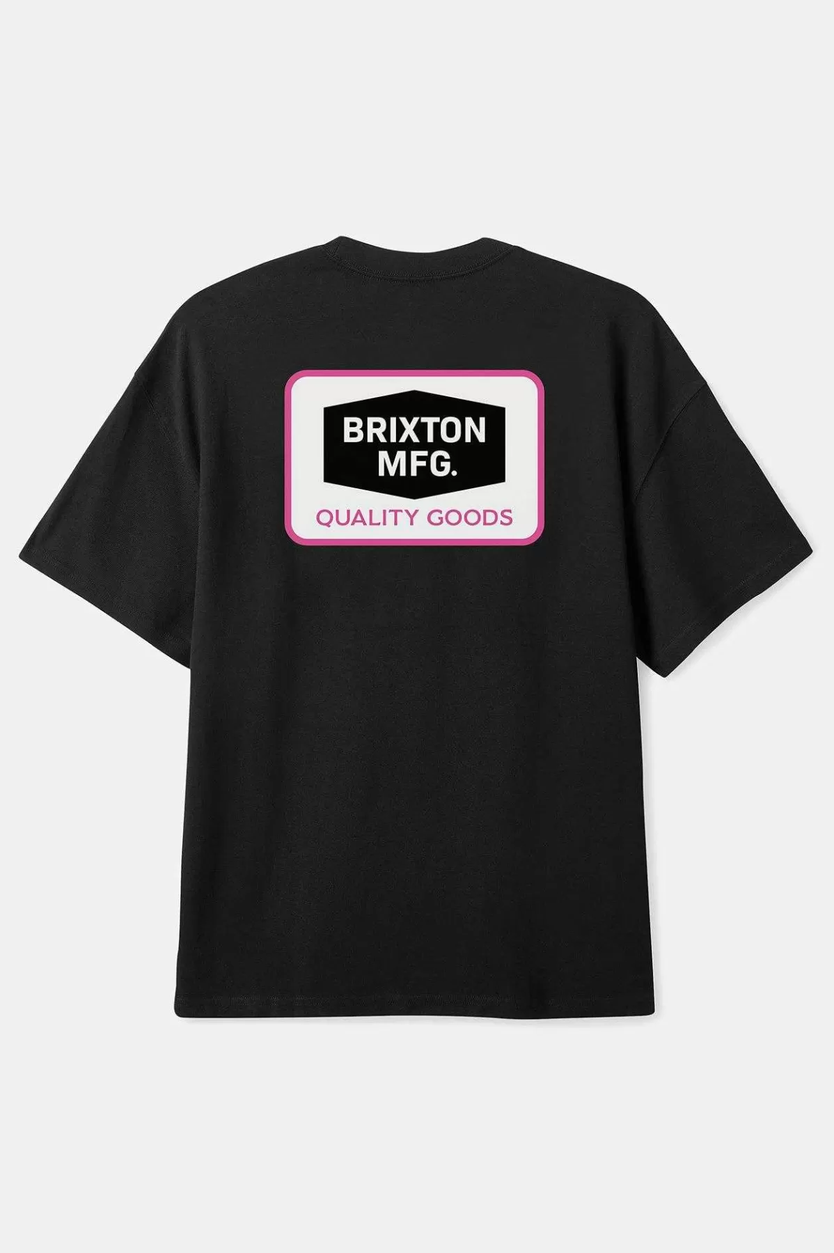 T-Shirts-Brixton Neon Fallbrook S/S Standard T-Shirt Black