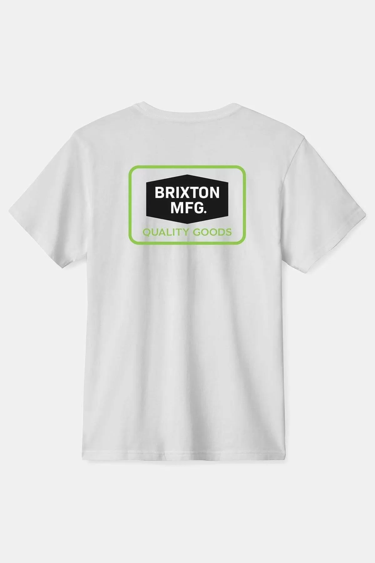 T-Shirts-Brixton Neon Fallbrook S/S Standard T-Shirt White