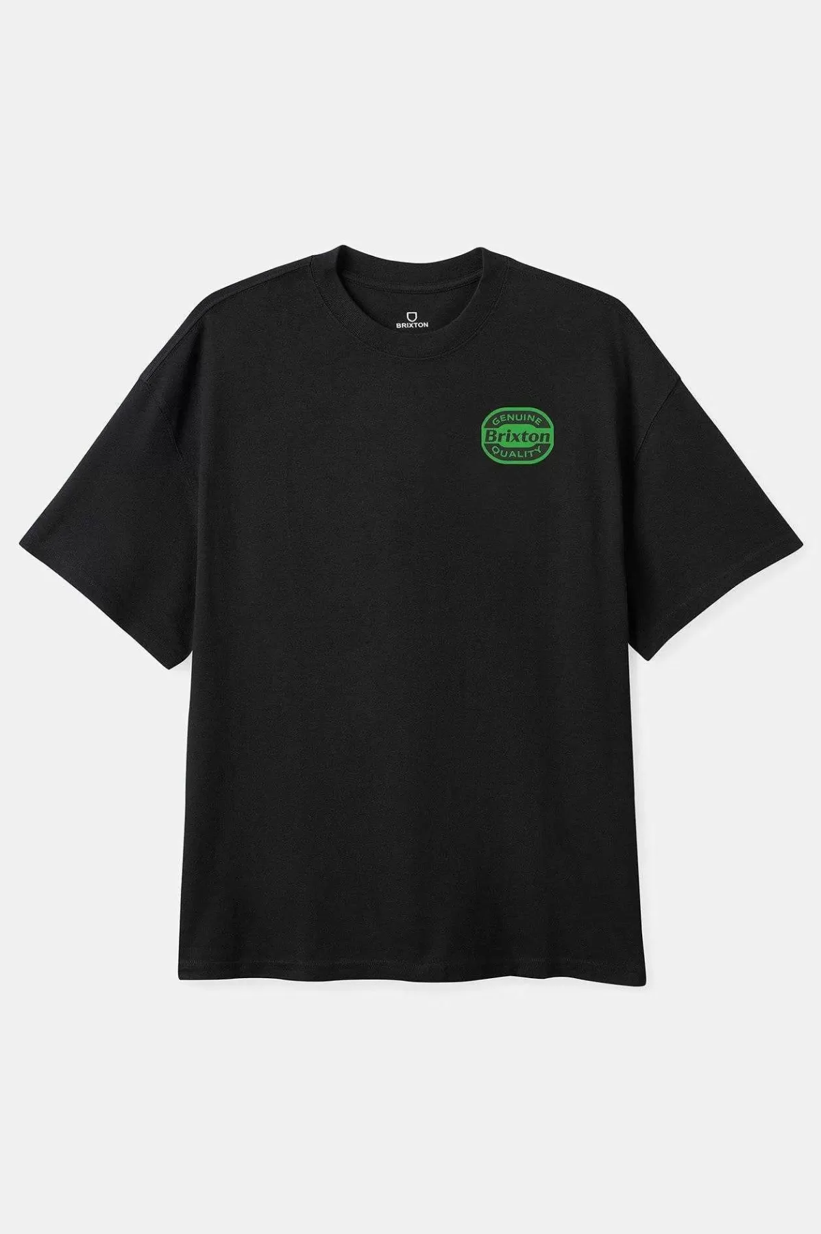 T-Shirts-Brixton Neon Keaton S/S Standard T-Shirt Black