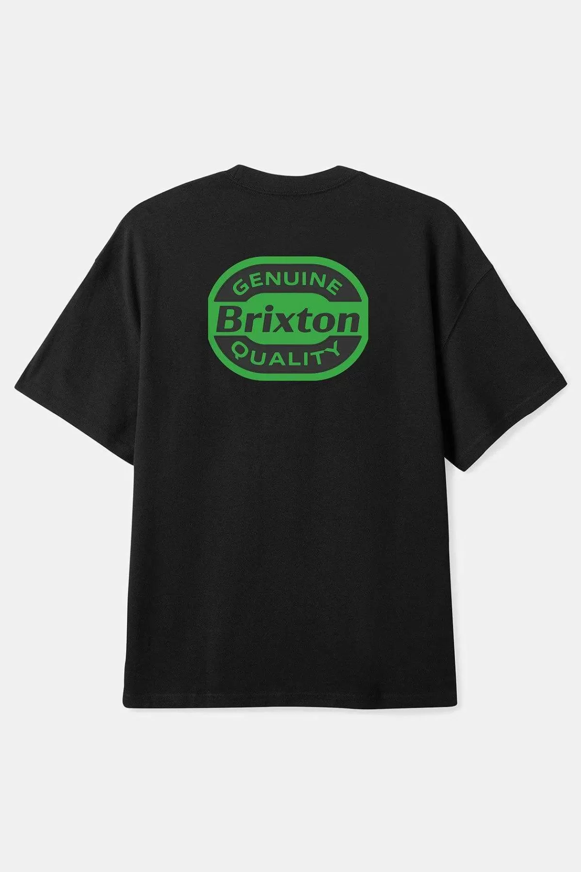 T-Shirts-Brixton Neon Keaton S/S Standard T-Shirt Black