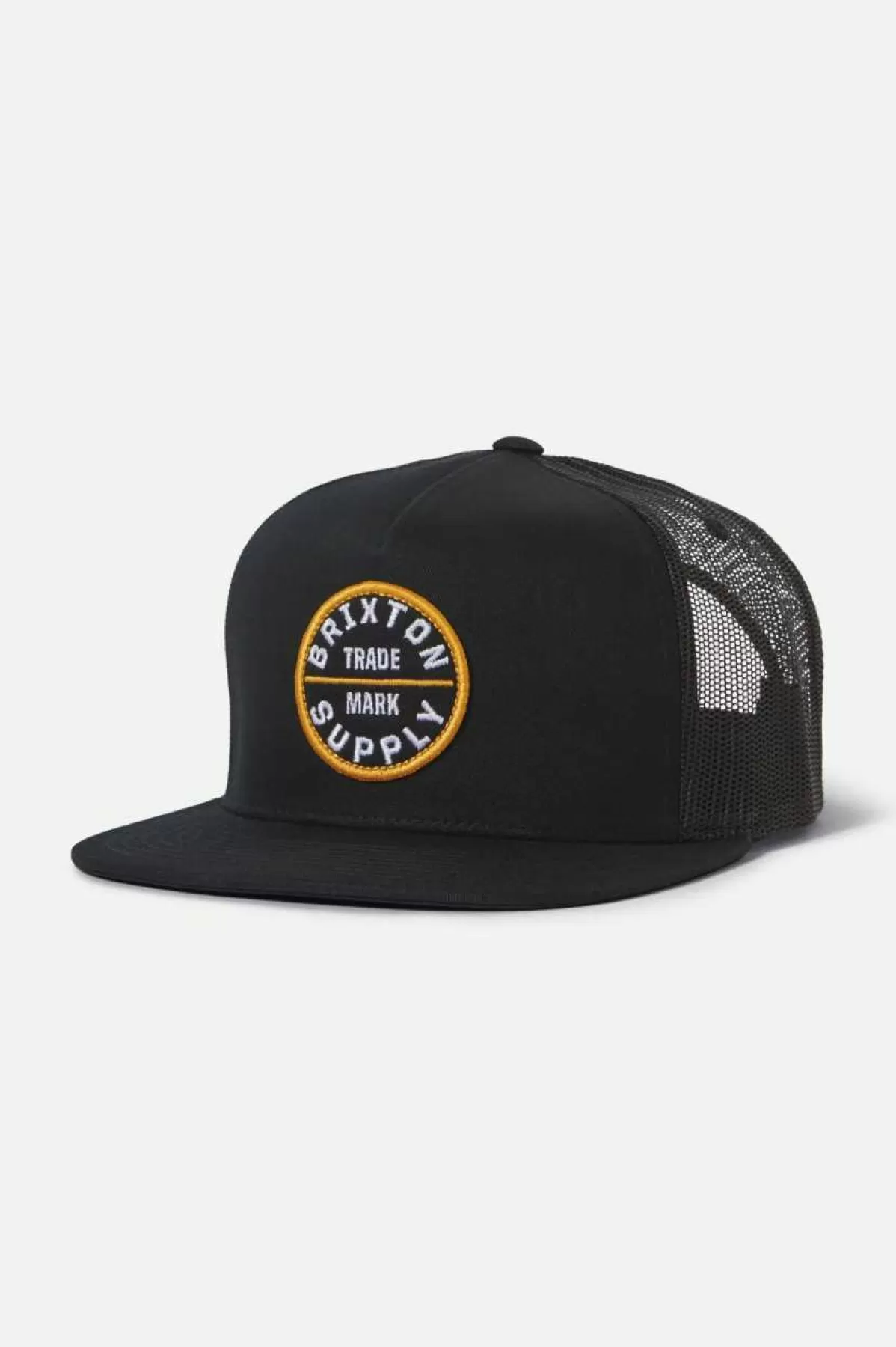 Snapbacks | Snapbacks-Brixton Oath Trucker Hat Black/Black