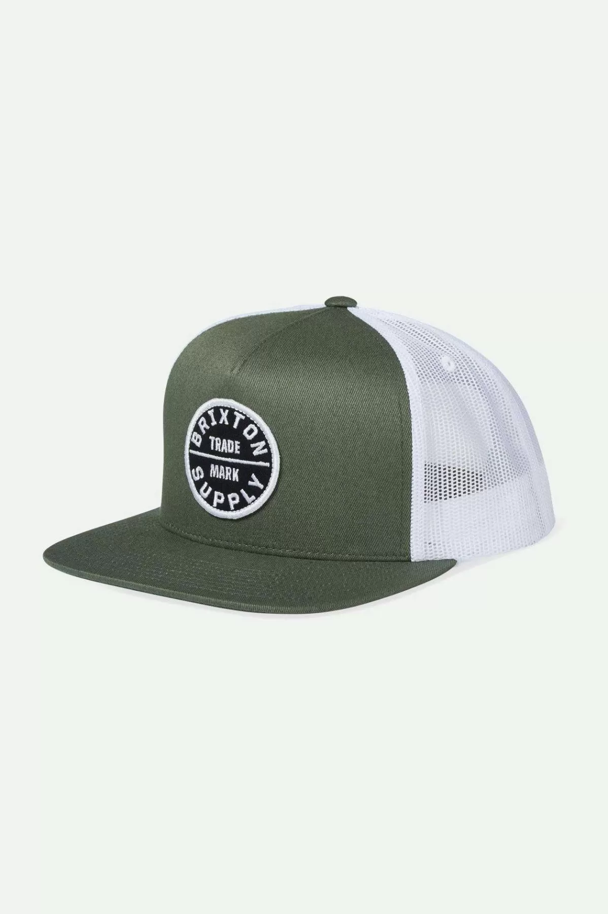 Snapbacks | Snapbacks-Brixton Oath Trucker Hat Agave Green/White