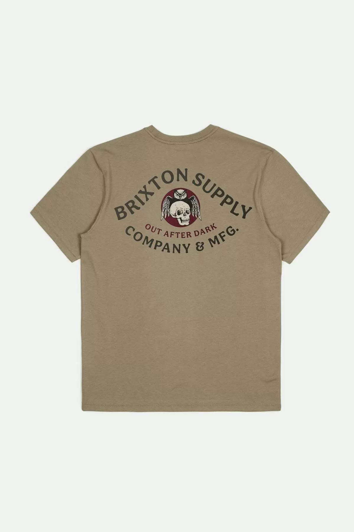 T-Shirts-Brixton Potion S/S Tailored T-Shirt Oatmeal