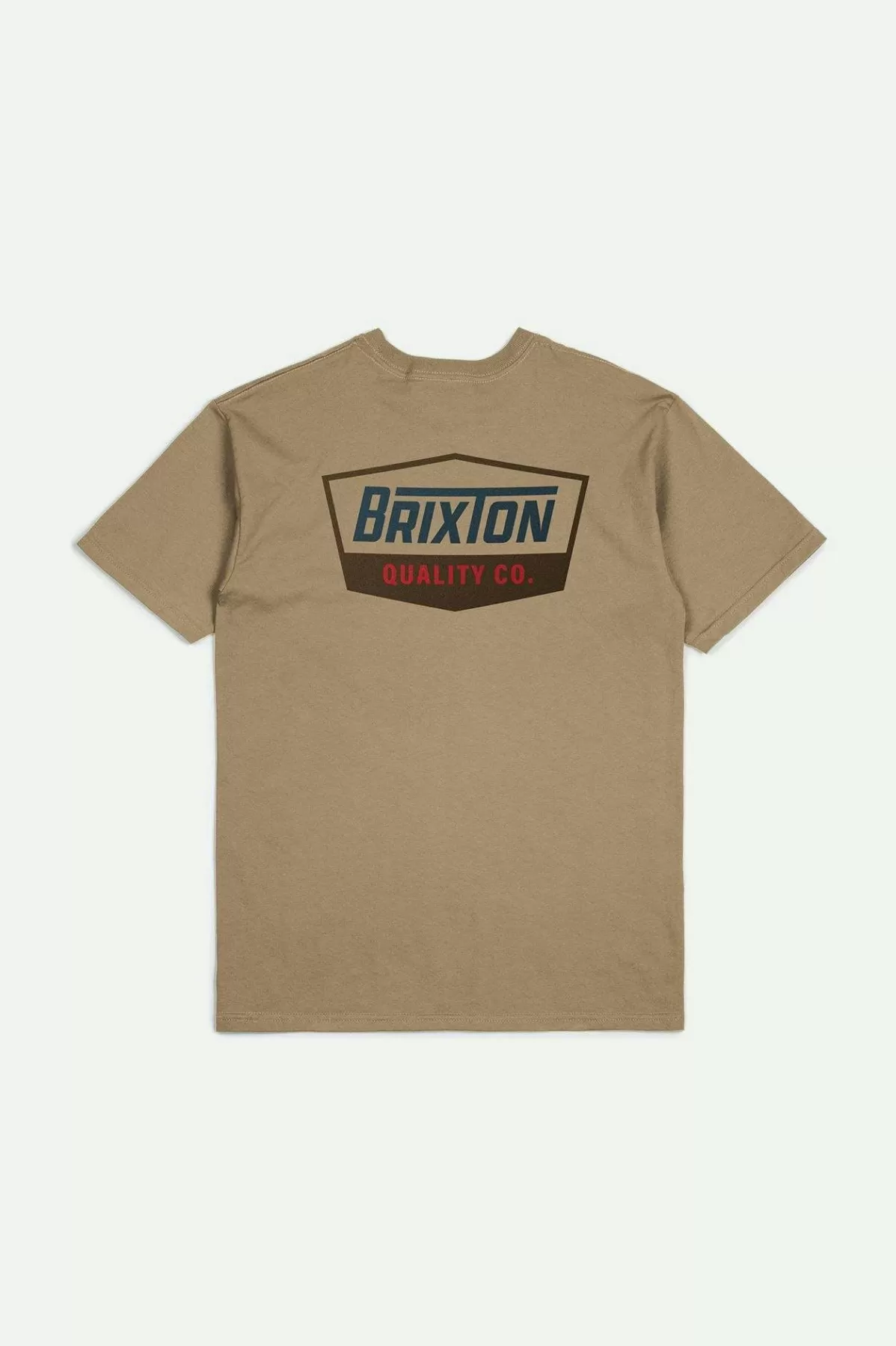 T-Shirts-Brixton Regal S/S Standard T-Shirt Tiger's Eye/Navy/Brown