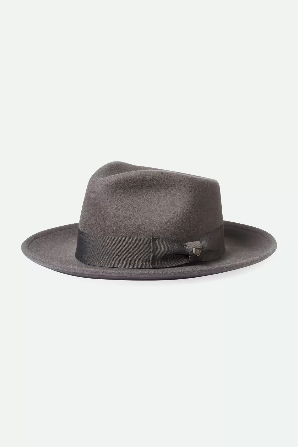 Full Brim & Fedoras | Full Brim & Fedoras-Brixton Swindle Convertabrim Fedora Grey/Grey