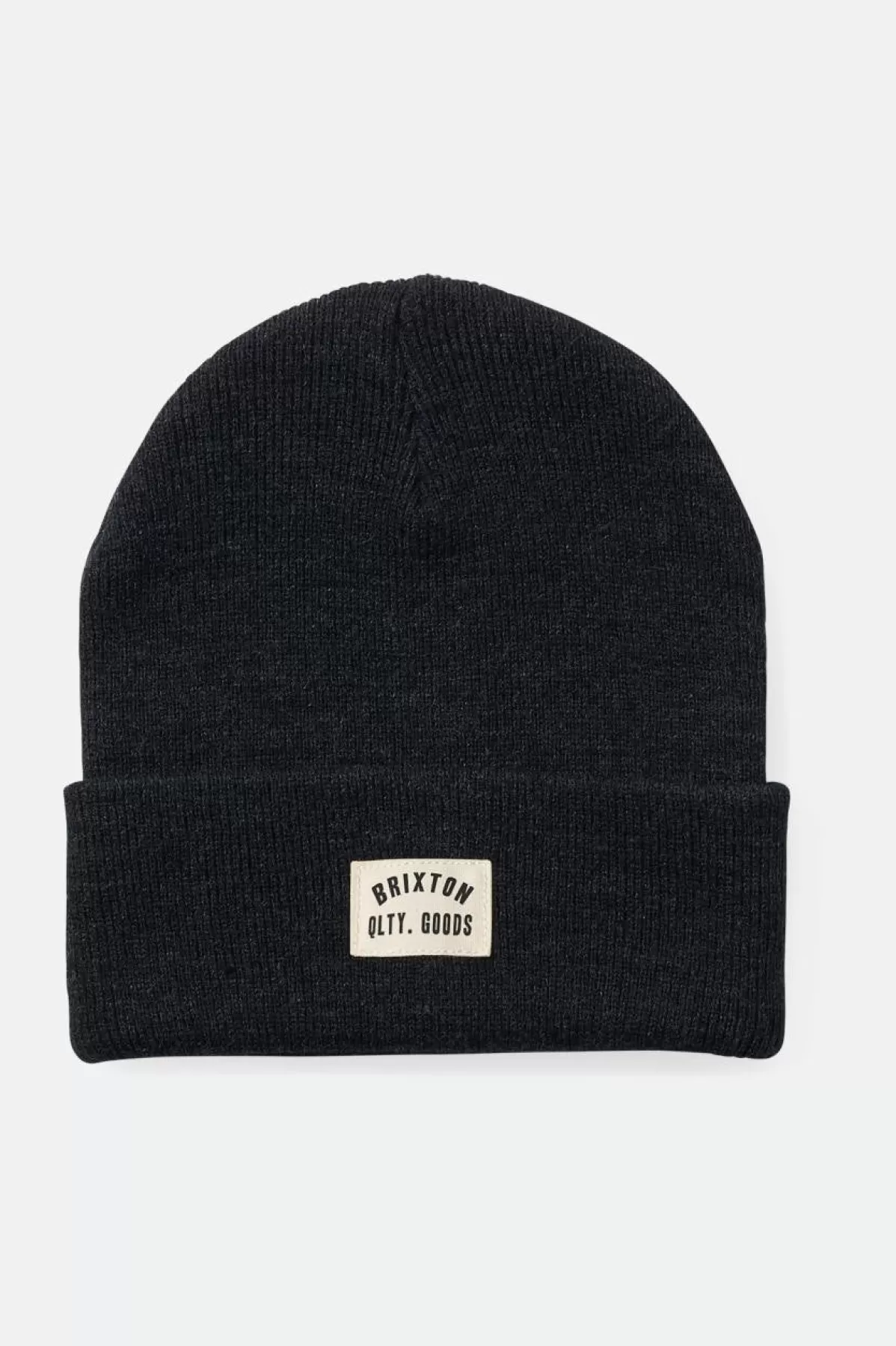 Beanies | Beanies-Brixton Woodburn Watch Cap Beanie Washed Black